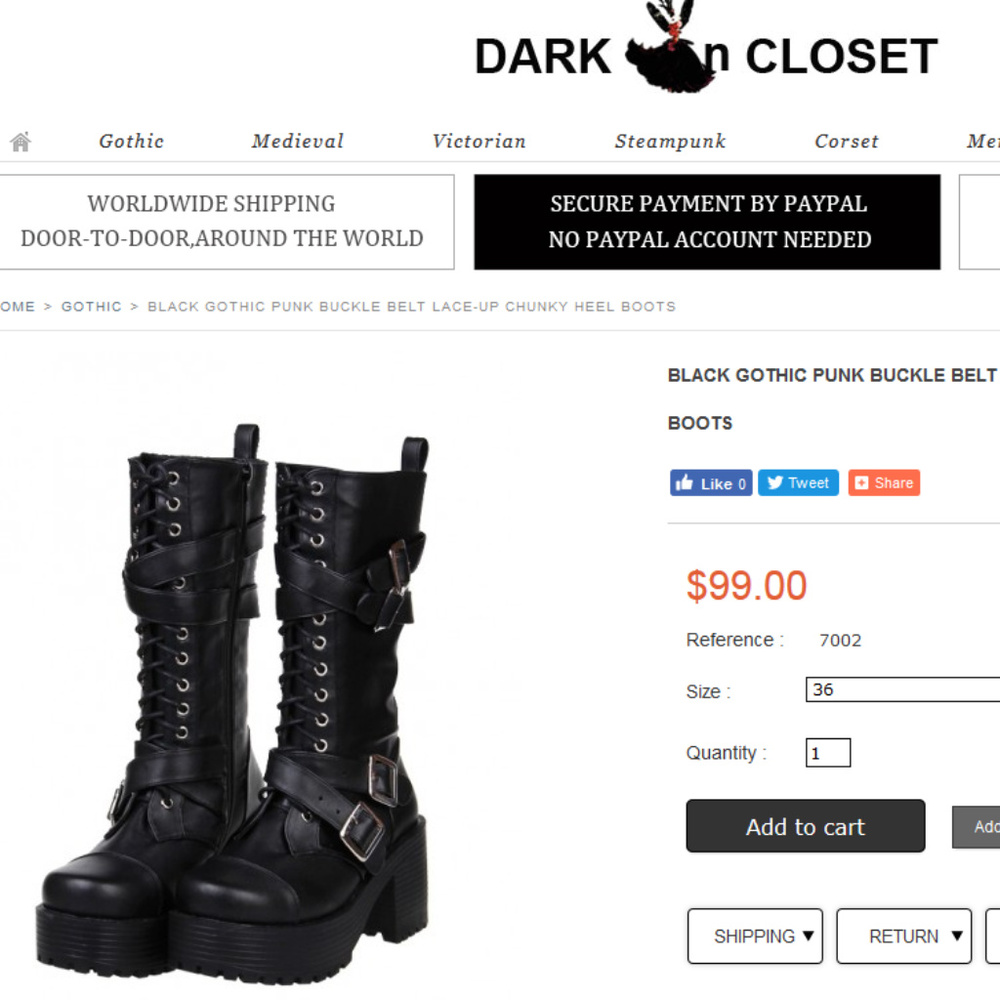Goth/Steampunk/Visual Kei Boots